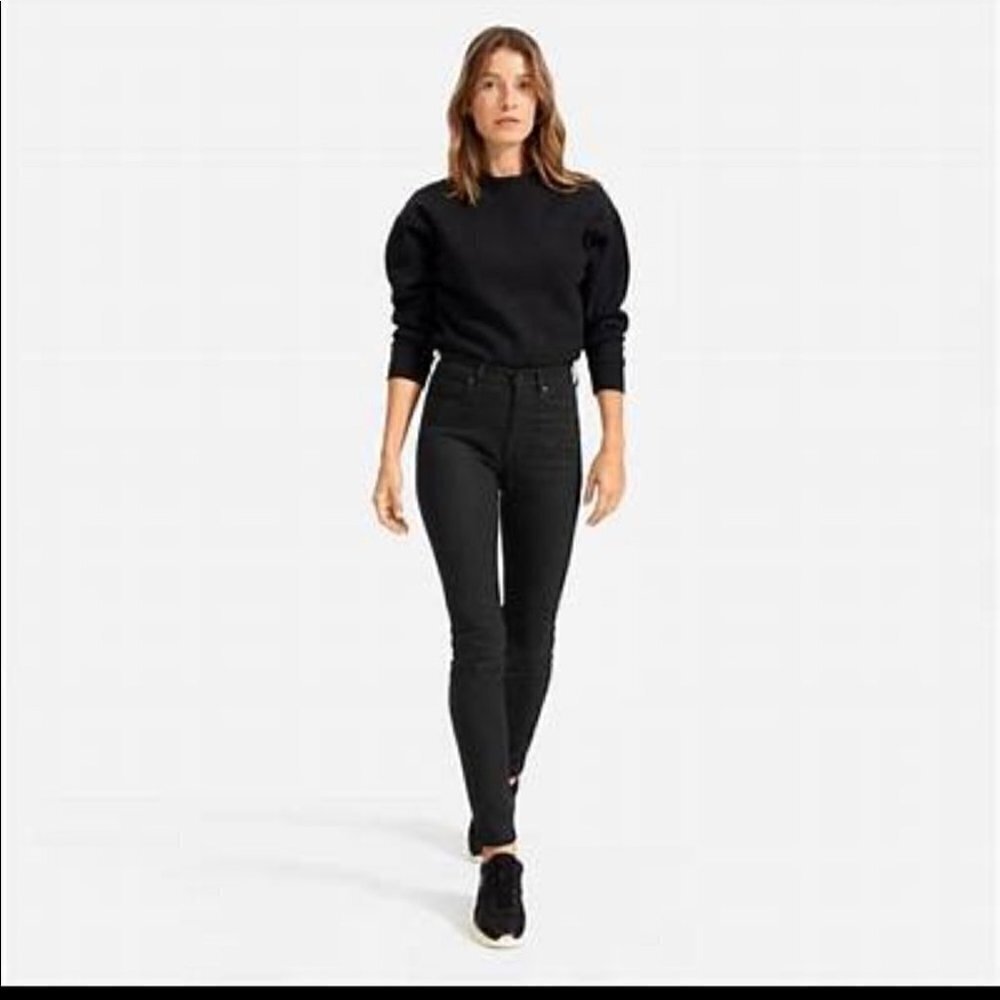 EVERLANE The High-rise Skinny Jean black sz 28 regular